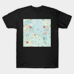 Heart Pattern T-Shirt